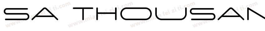 SA Thousand字体转换